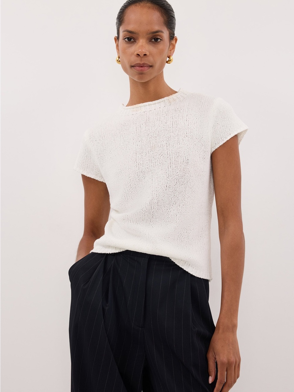 DISSH Leo Off White Knit Top